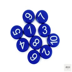 직코몰 숫자 자석 1-10 학습용자석, 초록