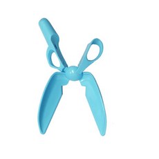배변집게 가위형 애완동물 반려견 산책, 1개, 블루