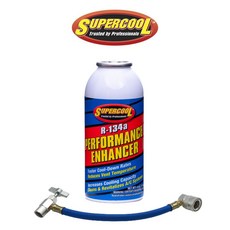 수퍼쿨 슈퍼쿨 에어컨 성능향상제 + 주입기 R134 전용 4oz Supercool, 1개, 모든 연료 유형