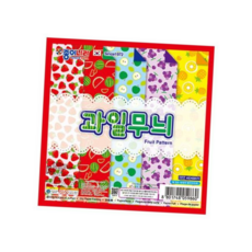 종이나라 과일 무늬 색종이 20매 별접기 (20개입), 본상품