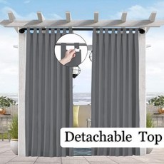 베란다 차광 커튼 야외 햇빛차단 테라스 그늘막 방수 가림막 1PC 햇빛 차단 및 - 파티오퍼걸라 전망대 장 간편한 걸이 탭 상단, 71)Grey