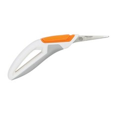 Fiskars Crafts 토탈 컨트롤 이지 액션 정밀 가위 화이트 그레이, Easy Action Precision, 1개