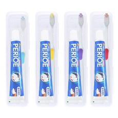 휴대용 페리오 치약칫솔 케이스 4세트, 4개