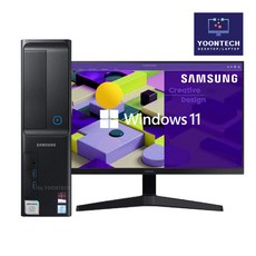 삼성컴퓨터+삼성모니터 풀세트 사무 가정 주식 게임용까지 윈도우11, 삼성27인치포함-i5-7400, WIN11 Pro, 500GB, 16GB, 블랙