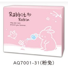 彩色名片卡(中) 禮卡 留言 傳情小卡 名片卡便條 商品卡 設計 名片 便條紙 備忘 memo, 1個, AQ7001-31（粉兔）