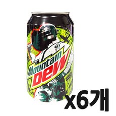 롯데칠성음료 마운틴듀, 355ml, 6개