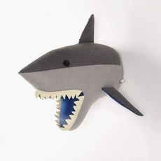 동물 벽장식 동물머리 공룡 북유럽 소품 장식 인형, 37.상어 펠트 25x35x38cm