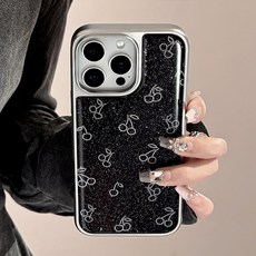 디어블루 블랙실버체리 아이폰 케이스 16 15 14 13 pro promax 프로 프로맥스