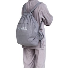 바랑 스님가방 불교 배낭 불자주머니 백팩 명상 가방 봇짐, A-회색, 1개