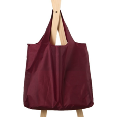 IAWI 휴대용 에코 장바구니 접이식 에코백 빅사이즈 디자인 2타입, 베이직형, 버건디, 1개