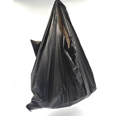 쓰레기봉지 손잡이비닐 검정 마트 용 업소용 비닐봉지 비닐봉투 4호 50장 ujd+99565vD, 경량형, 본상품선택