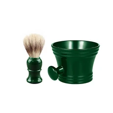 플라스틱 면도 브러시 볼 세트 수염 관리 비누 거품 머그 손잡이 포함 얼굴용 브리슬 헤어 살롱 이발사 남