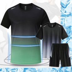 여름 아이스 쿨링 얼음땡 무더위 삭제 반팔 반바지세트 넉넉포켓 빠른건조