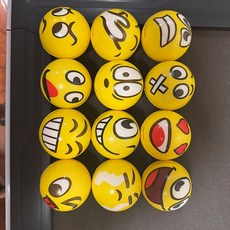 얼굴 스퀴즈볼 12개 스트레스해소 피젯 장난감