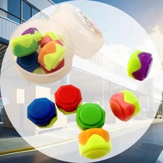 색동공기 랜덤1개 전통놀이 공기게임 민속놀이 공깃돌 공기놀이세트 묵직한공기