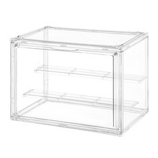 透明模型展示盒 附隔板 多層可疊加 防塵防潮 公仔收納盒, 1個