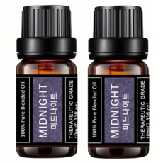 레노포프 천연 에센셜오일 & 블랜딩오일 35종 테라퓨틱등급, 2개, 24.미드나이트(숙면/긴장완화), 10ml