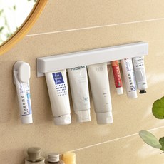 마켓플러스 공중부양 치약걸이 욕실선반, 1개