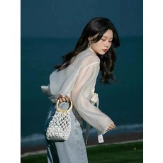 개량한복 시스루 한복저고리 여름 의상 쉬폰 블라우스