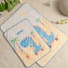 아이자리 항균 퀄팅 유아 방수패드, 고고디노, 1개