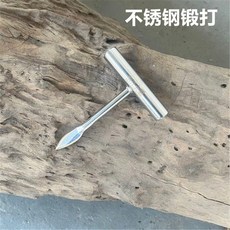 EJAL 開蠔器 生蠔刀 全鋼T型開蠔刀 燒烤撬生蠔工具 貝殻刀牡蠣刀, 1個, 60°以上,105mm5cm黑色T型