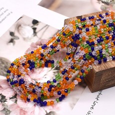 새로운 스타일 혼합 색상 크리스탈 만들기 유리 쥬얼리에 RON 팔찌 4MM 스페이서 비즈 구슬 DIY, 4mm 125pcs bag, 4, 1개