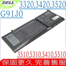 DELL Inspiron 3510 3511 5310 5410 5510 3515 7415 2in1電池, 戴爾電池 保固一年一個月, 1個