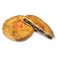 新復珍 核桃紅豆麻糬大餅 蛋奶素, 1個