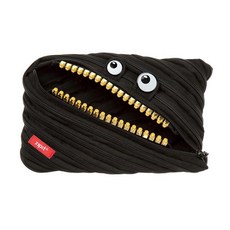 ZIPIT 그릴츠 최대 30개 펜 수용 가능한 아동용 필통 블랙, Jumbo Pencil Case, Black