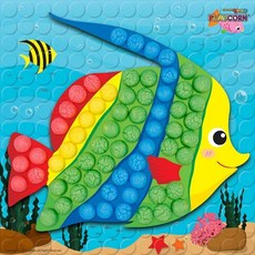 물고기 만들기 놀이콘 키트 옥수수 조립 물붙이 미술 교구, 1개, 단일상품1