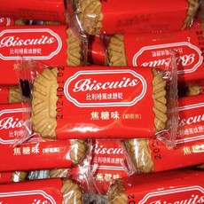 比利時風味餅乾 焦糖味 奶蛋素, 1個, 黑糖味