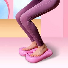 스텝퍼 에어 밸런스쿠션 스텝 코어근육 강화, 퍼플