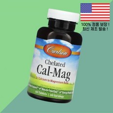 칼슨 킬레이트 칼 매그 60정정 Carlson Chelated Cal Mag 60 Tablets, 60정