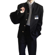 코스튬 의상 코스프레 졸사 졸업 옛날 교복 가쿠란 할로윈 남성 사진 자켓만 - S