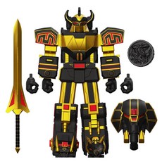 Super7 얼티메이트! 마이티 모핀 파워 레인저 옐로우 - 7인치, 메가조드 (블랙   골드)