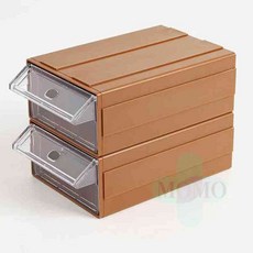 모모 연결 책상위미니서랍 2p 브라운