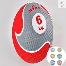 헬스중량공 코어강화운동 근력강화 메디신볼 1kg 2kg 3kg 5kg 6kg 중량볼 전신 홈트, 스타메디슨볼4킬로
