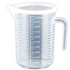 싱글레이드 뚜껑있는 튼튼한 PP비커, 1개, 1L