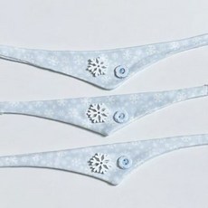 台灣爆款 娃衣 配件 娃娃配飾 黎深雪花款口水巾可愛迷你口水巾娃衣10cm棉花娃娃用三角巾口水兜, 雪花款10cm娃專用【2個】, 1個