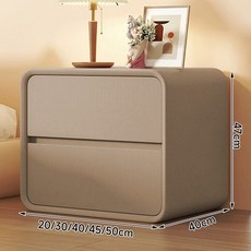소파 틈새 수납장 틈새수납장 좁은 우드 슬림 소파뒤, 1개, E. 카키(실 서랍형+가죽) 40x40x47 백패널