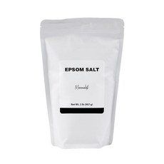 Minimalist 레몬 오일이 함유된 Epsom 소금 편안한 목욕 및 발 흡수에 적합 리필 가능한 가방에 편리하게 포장 (2.3L(80온스) 레몬), 32 Ounce (Pack of 1), 무향