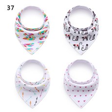 구미 물수건 아기 턱받이 아기 턱받이 벨벳 면 삼각 수건 모유 용품 봄 가을 스타일, 37 핑크 조심