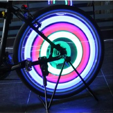 자전거 바퀴 LED 휠 라이트 휠등 휠조명, 1개, 블루