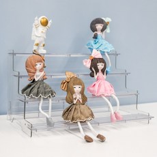 HK sell 하이크 4단 계단형 거치대 투명 진열대 조립식 받침대, 1개