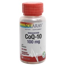SOLARAY 增強型 CoQ-10 100mg 素食膠囊, 1個, 60 件