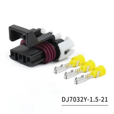 DJ7032Y-1.5-21 자동차 방수 커넥터 모터 온도 센서 플러그 3P 터미널 포함, 03 DJ7032Y-1.5-21