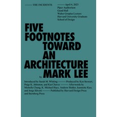 (영문도서)Five Footnotes Toward an Architecture Paperback, Sternberg Press, English, 9781915609762