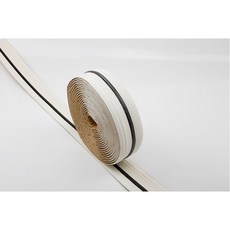 新款自粘3D立體牆貼 門框邊框裝飾條 牆圍防水防撞腰線 踢腳線, 1個, A 7cmx2.3米 簡約白黑單線 3根