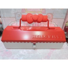 Hello Kitty 日本製 鐵製手提收納箱 工具箱 畫具箱, 1個