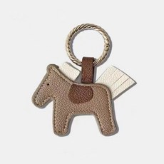 시엔케이 멀티 자석 집게 키링 (말키링 팬더키링), 브라운말, 2개